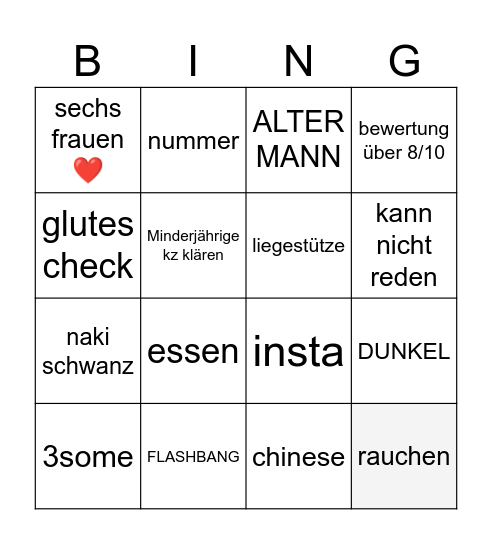 Ome Bingo Card