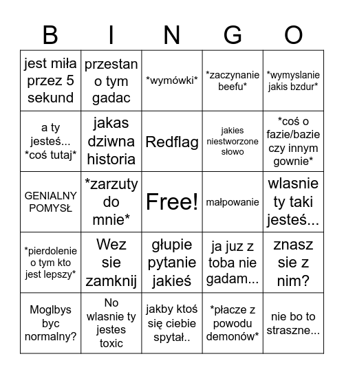 Bingo Helusi Bingo Card