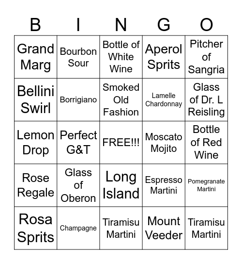 SERVER BINGO Card