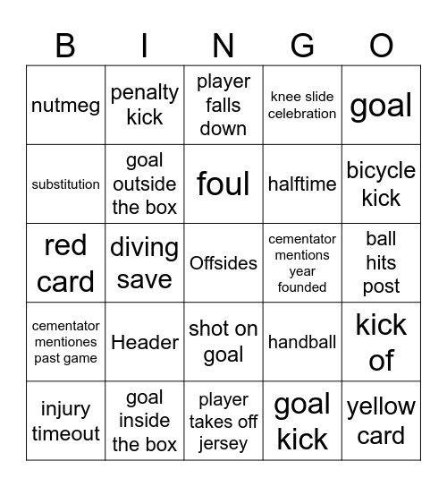 Atlanta United Bingo Card
