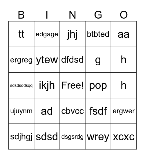 Marvel rivals Bingo Card