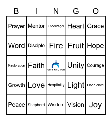 City Group Leaders’ Bingo Card
