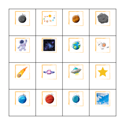 Space Bingo Card