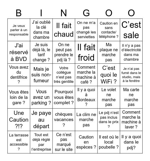 Montempo Bingo Card