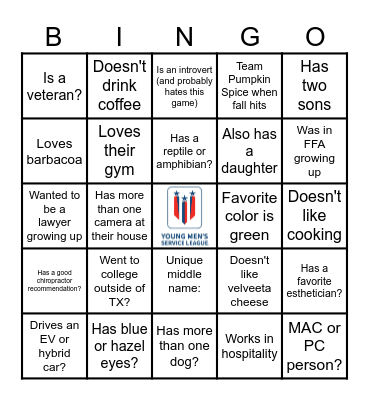 YMSL Mom Bingo October 2025 Bingo Card