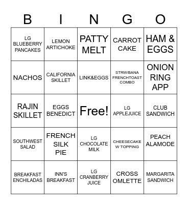 BINGO Card