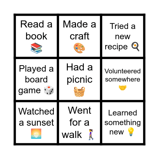 Look for someone who ... Bingo Card