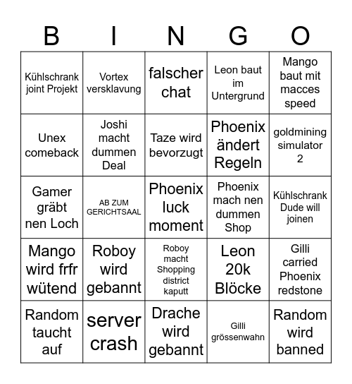 Sumero 7 Bingo Card