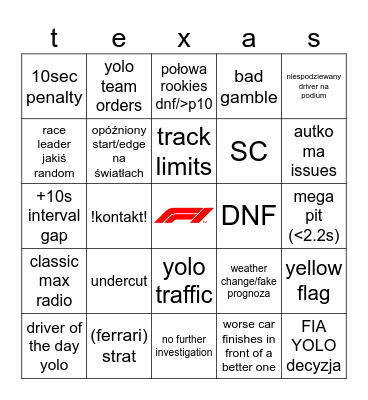 YEEHAW howdy Bingo Card