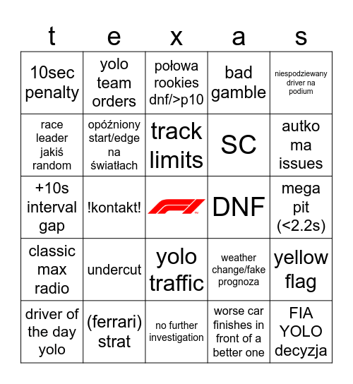 YEEHAW howdy Bingo Card