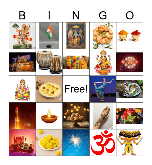 Autumnwood Diwali Bingo Card