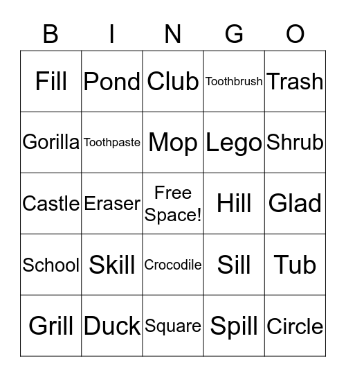 Eva's BINGO! Bingo Card