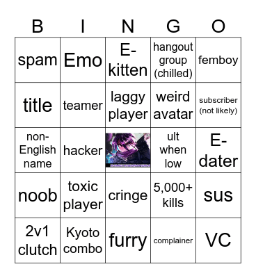 TSB BINGO Card