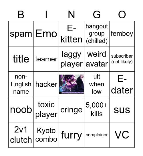 TSB BINGO Card