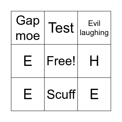 Elias Debut BINGO Card