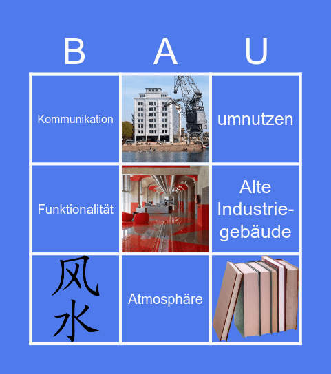 Architektur & ich Bingo Card