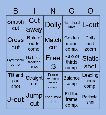 Film Week’s Final Bingo! Bingo Card