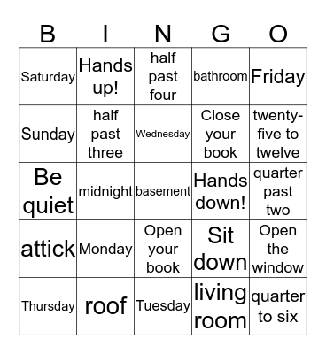 The best bingo Card