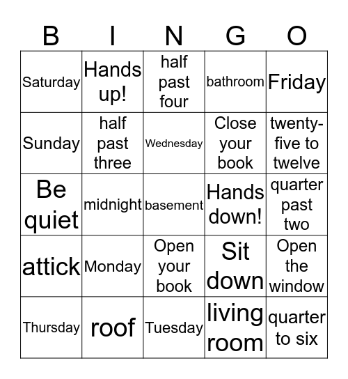 The best bingo Card