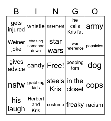herbert bingo Card