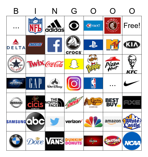 LOGO BINGO! Bingo Card