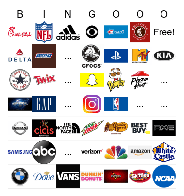 LOGO BINGO! Bingo Card