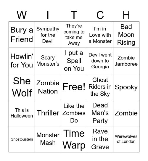 Halloween game 1 Bingo Card