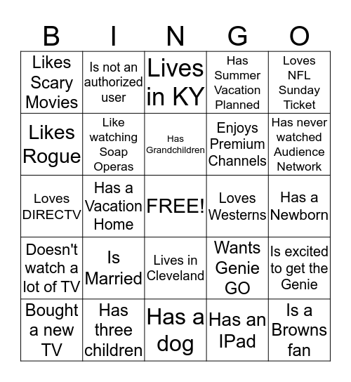 WINS Bingo Card