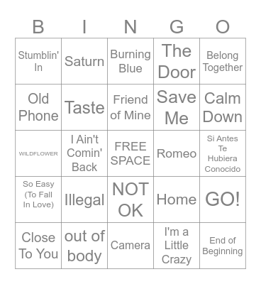 1/19/2026 Bingo Card