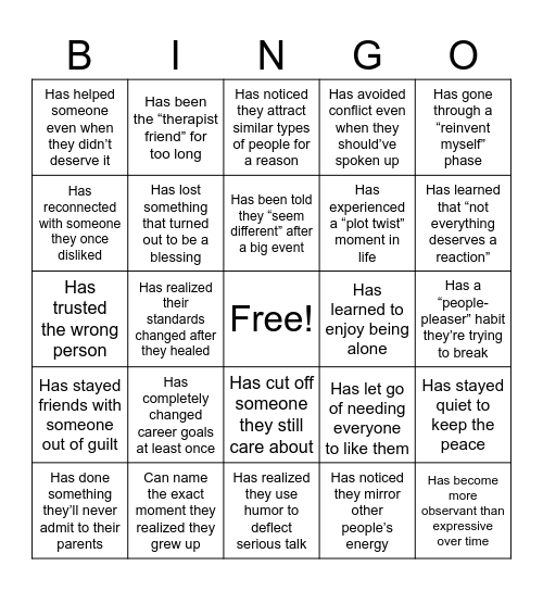 PVM Bingo Card
