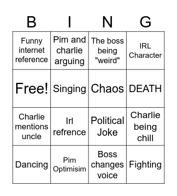 SMILING FRIENDS SMOKING BINGO Card