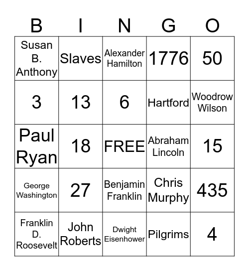 CITIZENSHIP REVIEW Bingo Card