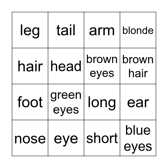 Unit 7 Bingo Card
