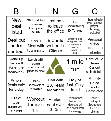 Palomar Bingo Card