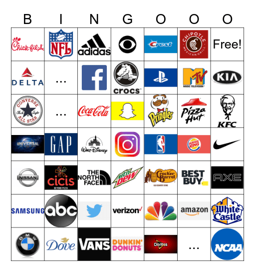LOGO BINGO! Bingo Card