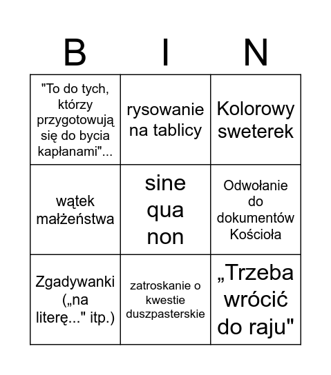 Andrzej Moralna Bingo Card