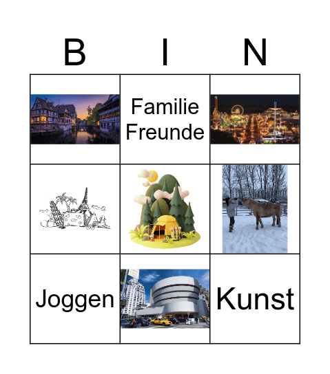 Architecture Strasbourg Bingo Card