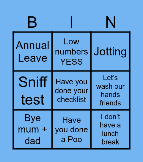 Sanctuary Buderim Bingo Card
