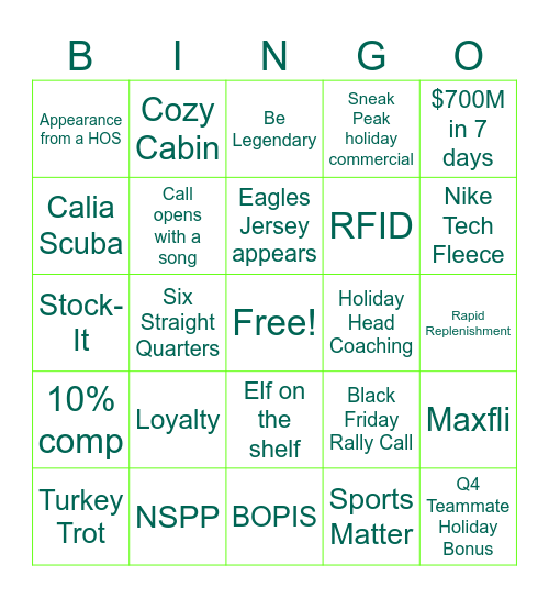 ASM Summit Bingo Card
