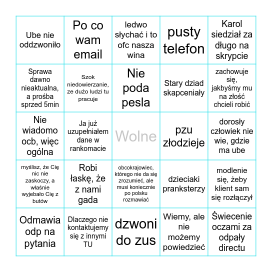 1111 Bingo Card