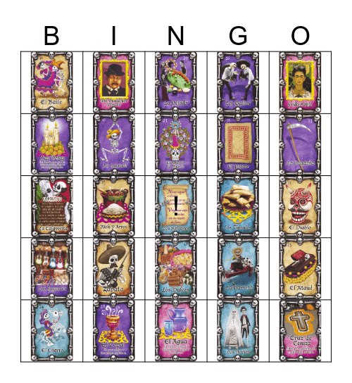 Halloween Loteria Bingo Card