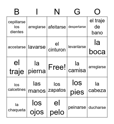 Autentico 2 2A Bingo Card