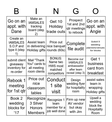 Go Get 'Em, Jacqueline! Bingo Card
