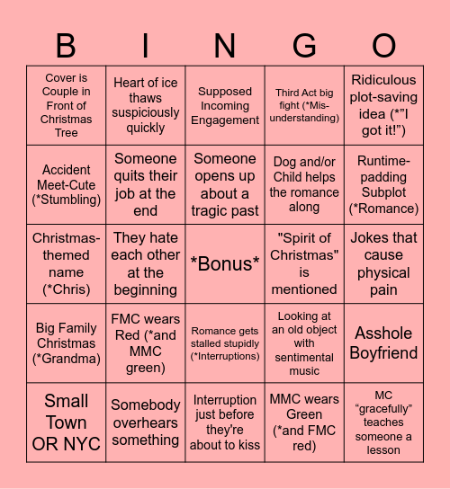 Christmas Movie Bingo by Charly! Bingo Card