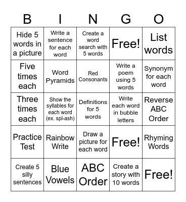 Bingo Board Bingo Card