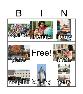 2nd Gr. Unit 1.2 Key Word Bingo Card