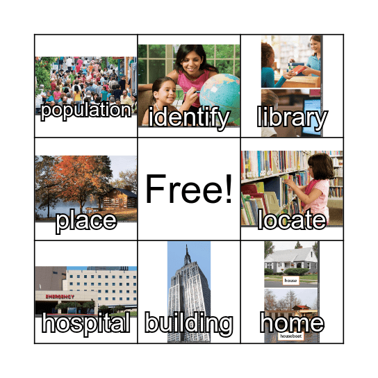 2nd Gr. Unit 1.2 Key Word Bingo Card