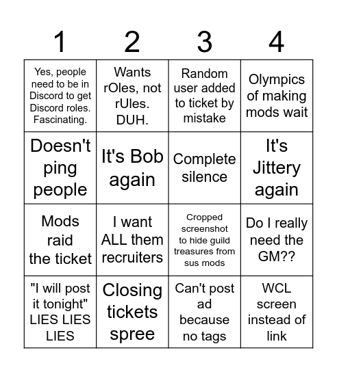Classic EU Ticket Bogaloo Bingo Card