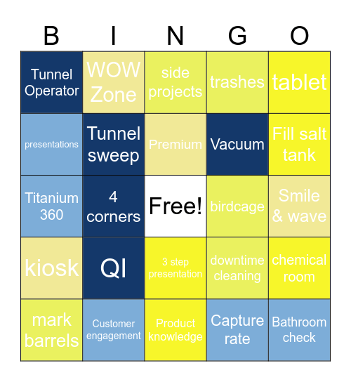 Mister Bingo Card