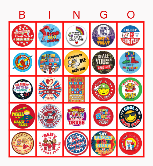 RED RIBBON WEEK Bingo Card